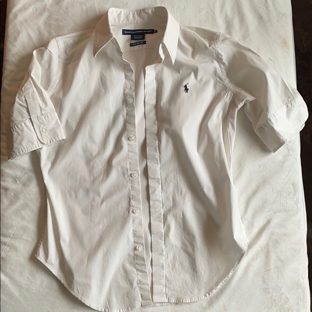 Ralph Lauren Women’s White Quarter Sleeve Shirt